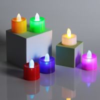 Миниатюра: Фонари декоративные в виде свечей, пластик, LED, 4-4,5см, 6 цветов