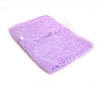 Миниатюра: Полотенце махровое Luxor диз. Флора 50х90 (сиреневый)