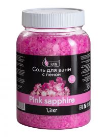 Миниатюра: Соль д/ванн с пеной 1,3кг RAIN Pink sapphire (4шт/кор)