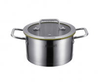 Миниатюра: Кастрюля нерж.4,5л 22*12см ст. кр. Linea PALERMO