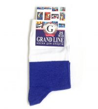Миниатюра: Носки для спорта GRAND LINE (С-37), триколор, р. 25