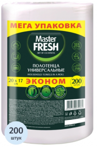Миниатюра: Салфетка хоз. PARLO спанлейс рулон 20*17см 200шт