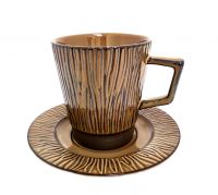 Миниатюра: Чайная пара 300мл керамика Адриатика