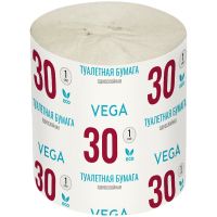 Миниатюра: Туалетная бумага Vega, 1-слойная, 30м/рул., серая