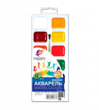 Миниатюра: Краски 12цв. ЛУЧ Классика 19С 1287-08 аквар.,мед.,с/к