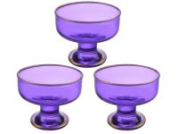 Миниатюра: Набор креманок 3шт 250мл Идеал MG стекло фиолетовый (8)
