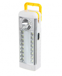 Миниатюра: Фонарь-светильник (16+12) + 0,5 Вт LED, 4xAA / шнур 220В, пластик, 20,5x7 см