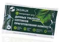 Миниатюра: Средство д/дачных туалетов,септиков 80гр ЭКОМИК биопрепарат