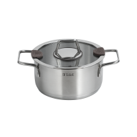 Миниатюра: Кастрюля нерж. 2л (стенка 0,6мм,дно 2,9мм)Taller