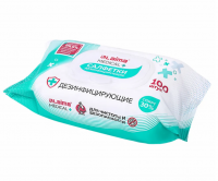 Миниатюра: Салфетки влажные, дезинфицирующие (спирт 30%) 100шт LAIMA MEDICAL