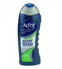 Миниатюра: гель д/душа Active Natural д/муж Спорт 3D шамп д/тела 400мл/Иран/12