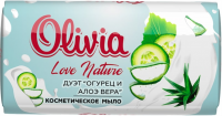 Миниатюра: Мыло 140г Love Nature & Fruttis Дует огурец и алоэ вера/48