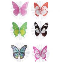 Миниатюра: Украшение светодиодное Бабочка, ПВХ, 10см, LR44x3, 6 цветов