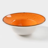 Миниатюра: Тарелка д/пасты 19,5см 400мл фарфор Magistro «Церера»,цвет оранжевый