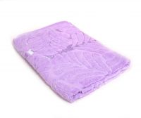 Миниатюра: Полотенце махровое Luxor диз. Флора 70х130 (сиреневый)