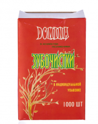 Миниатюра: Зубочистки в инд уп. п/э 1000шт/50 DOMINA